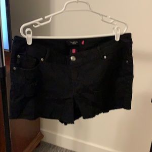 Torrid black denim shorts